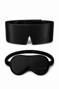 2 Siden Sovmasker i 100% Mulberry silke - Svart - NÉLHAF