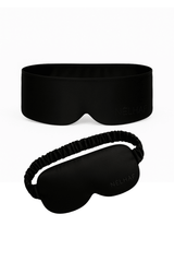 2 Siden Sovmasker i 100% Mulberry silke - Svart - NÉLHAF