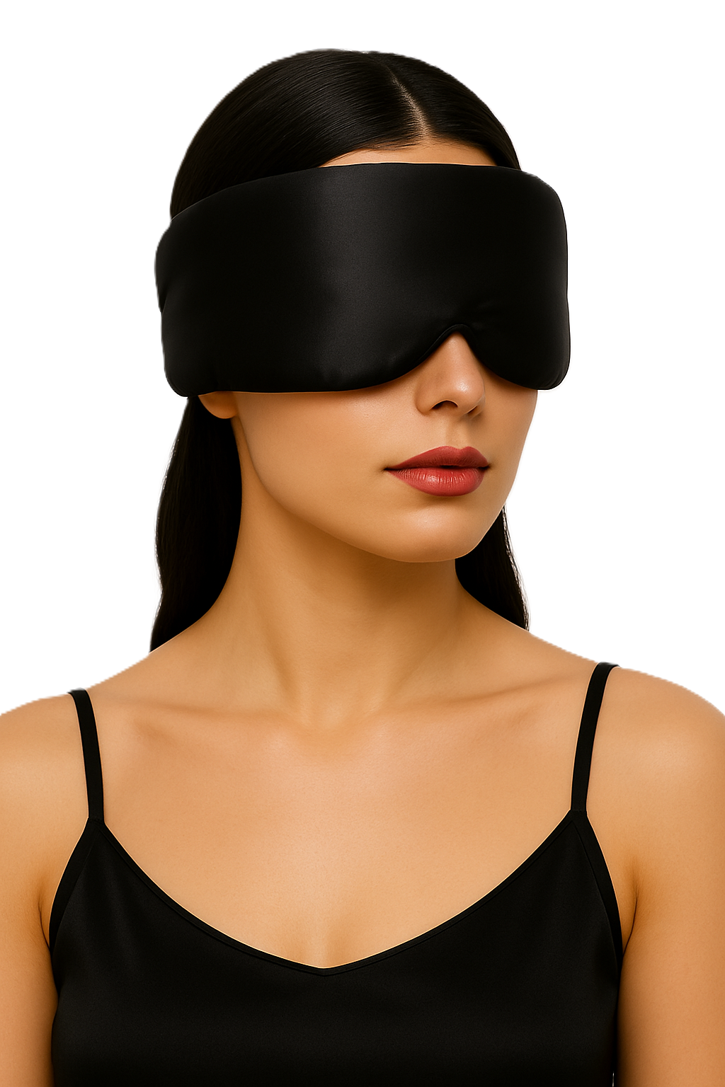 2 Seiden-Schlafmasken aus 100% Maulbeerseide - Schwarz