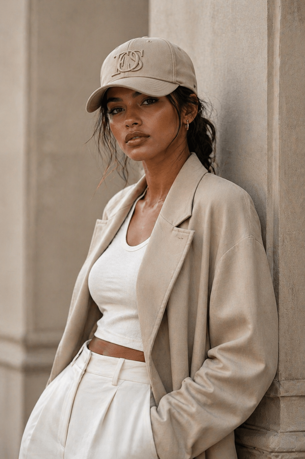 Silk Lined Cap - beige - NÉLHAF