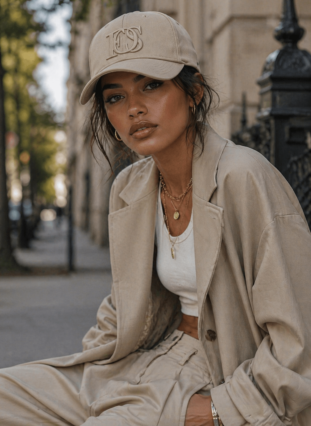 Silk Lined Cap - beige - NÉLHAF