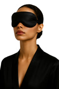 Schlafmaske aus 100 % Maulbeerseide – Schwarz