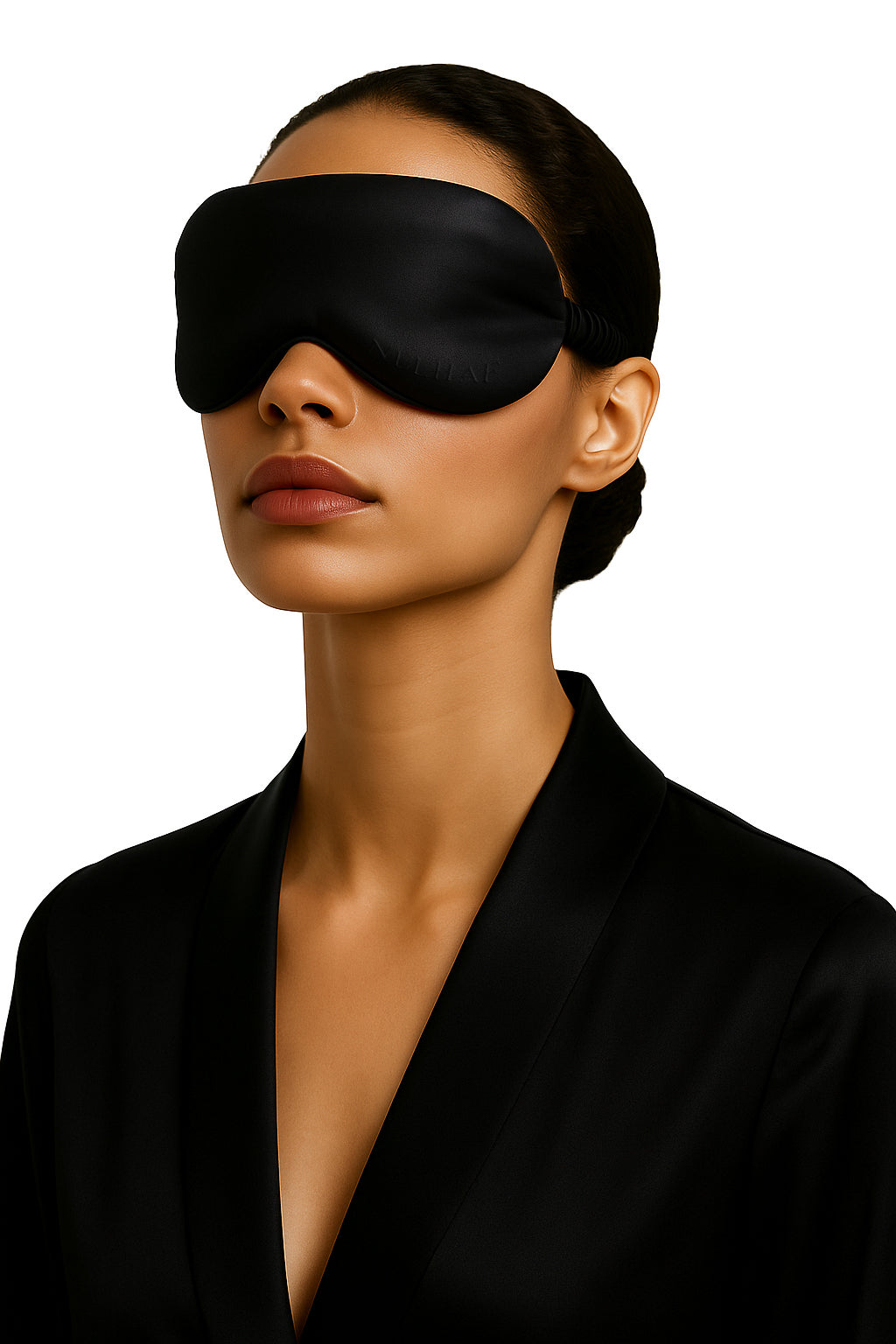 Sleep mask in 100% Mulberry silk - Black